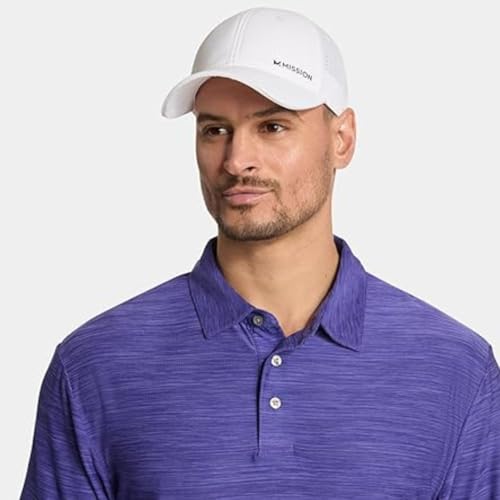 Image of MISSION Cooling Vented Performance Hat Unisex Cap for Workouts, Golf & Running, Sweat & Water Activated Technology