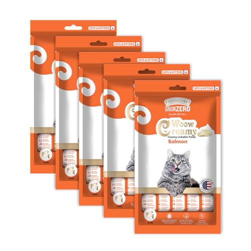 Grain Zero Creamy Lickable Treats Salmon Combo (5 * 75g) 375g (B0CQ4LYLTF) Amazon Price History, Amazon Price Tracker