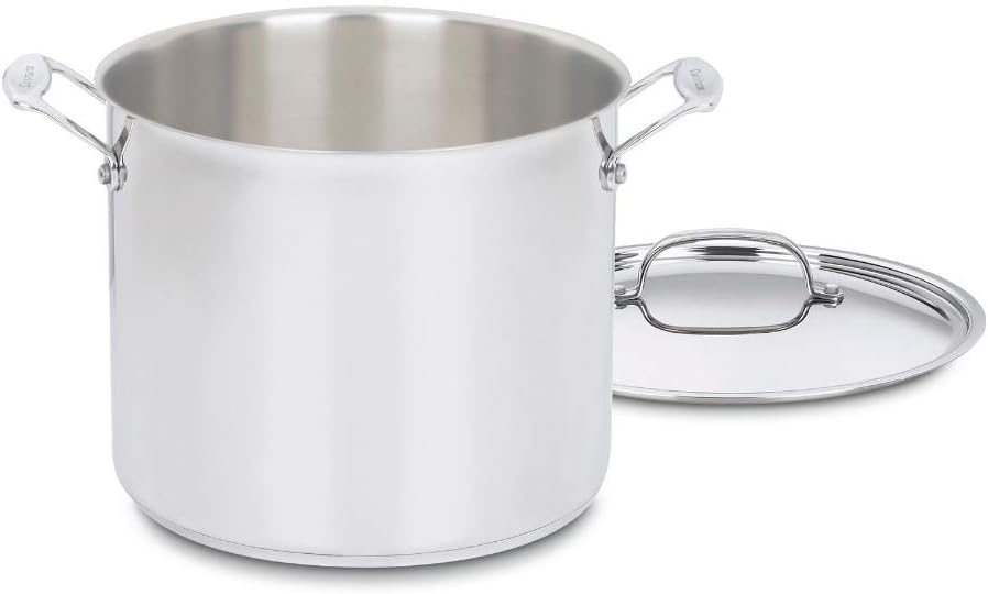 Cuisinart 12-Quart Stockpot w/Lid, Chef’s Classic Collection, Silver, 766-26AP1 Cuisinart 12-Quart Stockpot w/Lid, Chef’s Classic Collection, Silver, 766-26AP1