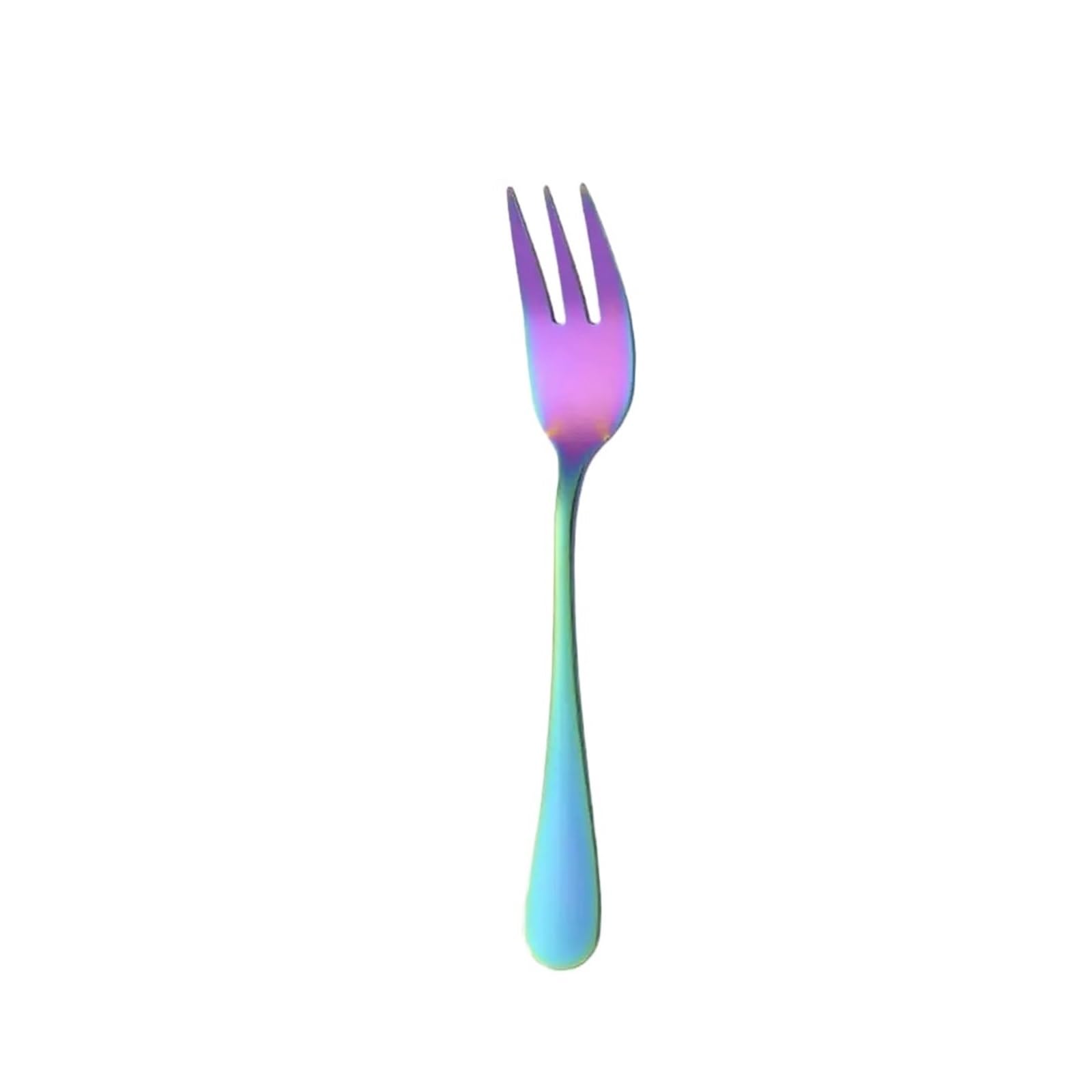 Wzptlkibad Style E Fruit Fork, Gold Black Stainless Steel Mini Forks
