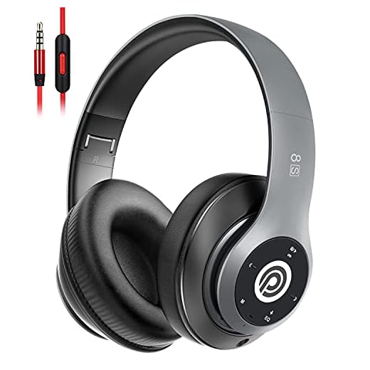 8S Auriculares Inalámbricos, Audífonos Inalámbricos Bluetooth Plegables HiFi con Micrófono Incorporado y Control de Volumen Eliminación de Ruido, Soporte Micro SD/TF/FM, para iPhone/Samsung/iPad/PC