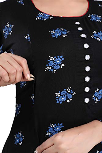 Image of Soulemo Women's Cotton A-Line Maternity Kurtas