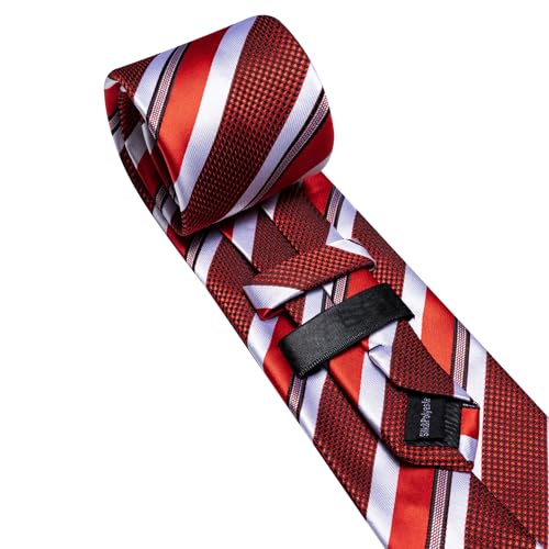 Image of Barry.Wang Mens Tie Set Plaid Check Neckties Formal Business Wedding Luxury Pocket Square Cufflinks