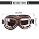 MUXSAM 1Stück Schutzbrillen Sonnenbrille Vintage Motorradbrille Fliegerbrille für Fahrrad Skibrillen Vintage Motorräder Brille für ATV Bike,Durchsichtig