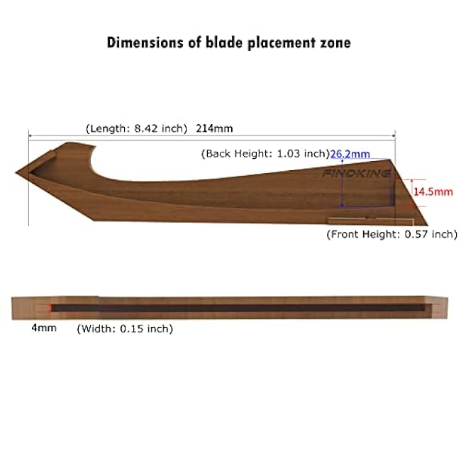 FINDKING Walnut Knife Edge Guard, Magnetic Sleeve for Counter, Drawer, Storage Pouch, Portable Blade Sheath for 8 Japanese Knife