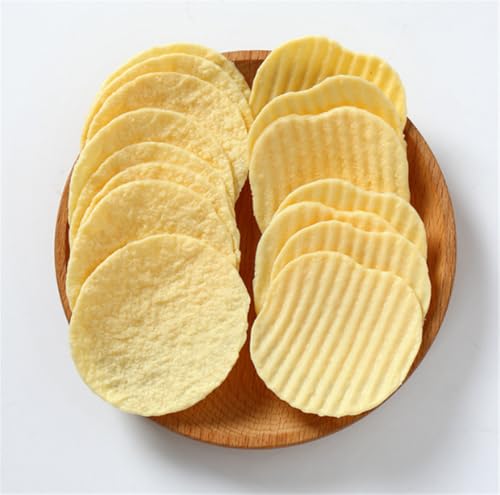 Skyseen 12 peças de batatas fritas frescas artificiais crocantes simulação realista salgadinhos de b