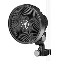 AC Infinity CLOUDRAY S6 – Clip-Ventilator 150mm für Grow Zelte mit langlebigem EC-Motor, 10 Windstufen, 10 Oszillationsstufen, IP54, für Umluft und Kühlung im Indoor Grow
