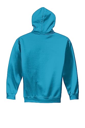 Image of Gildan Men's Heavy Blend Drawcord Hooded Sweatshirt, Safety Pink