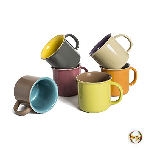 Set de 6 mugs cerámicos jumbo 20 oz miniatura 4