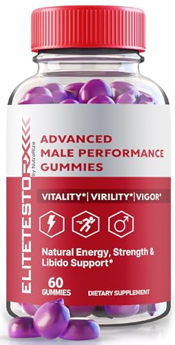 Elite Testo Rx Gummies - Elite Testo Rx Advanced Male Gummies, EliteTesto Rx Natural Formula for Men's Health and Performance, Elite TestRx Maximum Strength Gummys, EliteTestRx Reviews (60 Gummies)