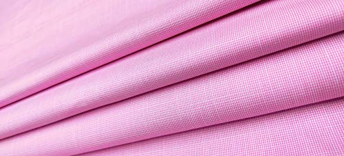 Image of JHABAK'S Unstitched Polycotton Giza Cotton Shirt Fabric For Men - Combo Pack of 2-1.60m Shirt Cloth Piece - 58 inch Width