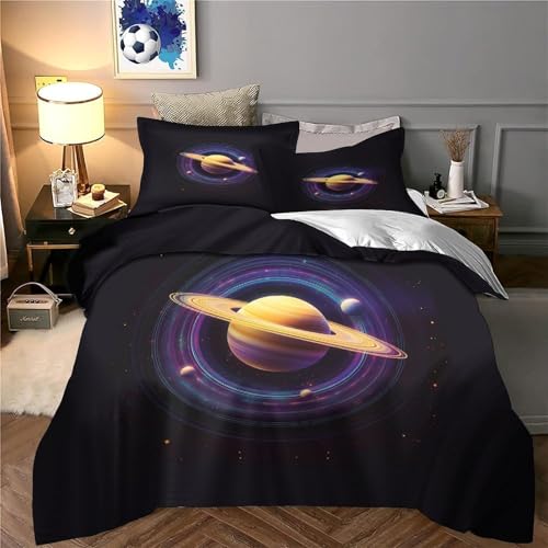 Housse de couette fermeture éclair anti-glissement microfibre douce 200x200