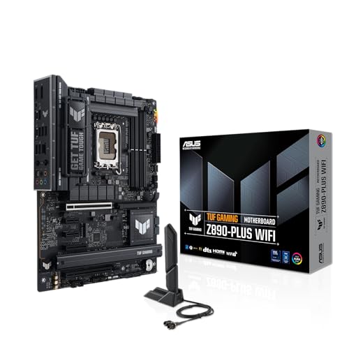 ASUS TUF Gaming Z790-PLUS WiFi Mainboard Intel Z790 LGA 1700 ATX (PCIe 5.0, Four M.2, 16+1 DrMOS, DDR5, 2,5 GB Ethernet, Wi-Fi 6E, USB 3.2 Gen 2x2 Typ C, Thunderbolt USB4), Aura Sync, AEMP II