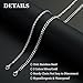 Lydow Layered Silver Chain Necklaces for Men, 2PC Double Stainless Steel Rope Cuban Curb Link Chains Set Mens Accessories Necklace Jewelry Gifts Male Him Teen Teenage Boys Cadenas Para Hombres 18/20 Inches