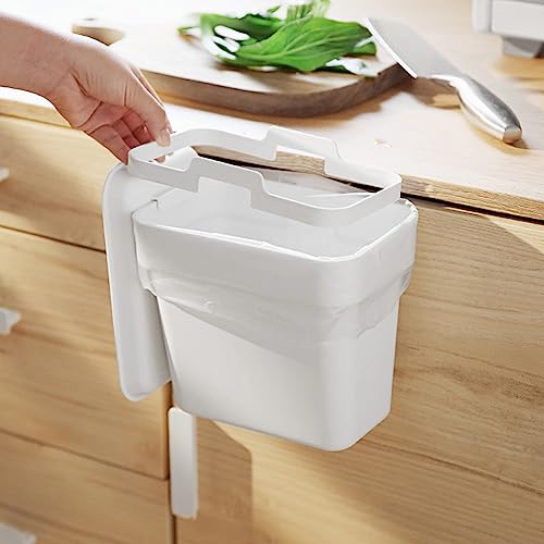 Caneca colgante pequeña con tapa 0.8 gal blanca miniatura 6