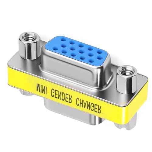 Set 3 adaptadores VGA Cambiadores de género HD15 miniatura 5