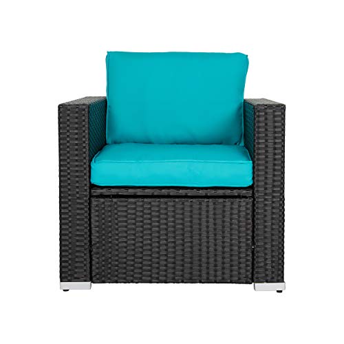 Kinbor 4 Pcs Rattan Patio Outdoor Furnit Buy Online In El Salvador At Desertcart