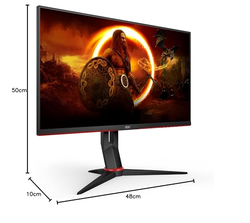 Gaming 24G2SAE - Monitor FHD da 24 pollici, 165 Hz, 1 ms, FreeSync Premium (1920x1080, VGA, HDMI, DisplayPort), colore nero/rosso - Monitor - Immagine 8