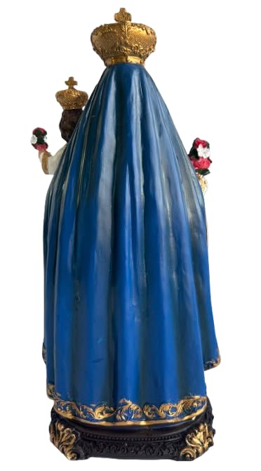Figura decorativa Virgen de la Candelaria 12.5 pulgadas resina miniatura 4