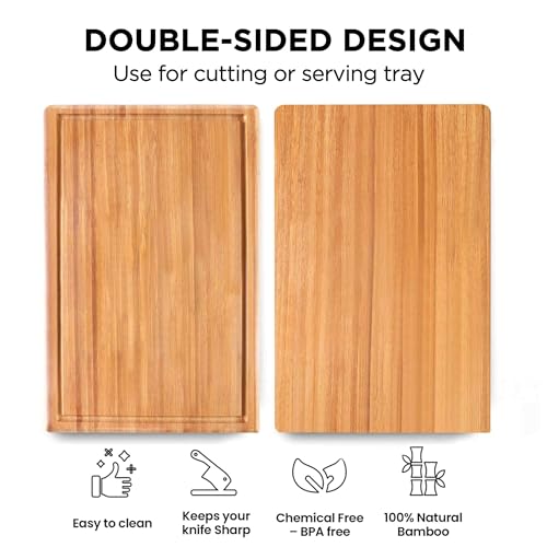 Tabla de cortar rectangular de bambú personalizada miniatura 3