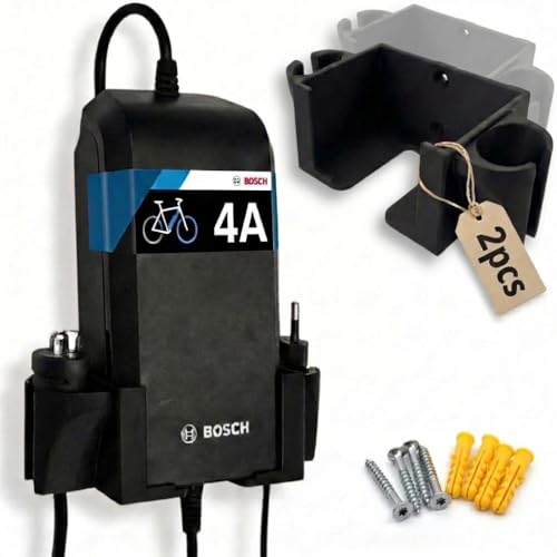 R-Satz Shop 2 Stück Wandhalterung passend für Bosch E-Bike Ladegerät 4A - BCS220 Standard Charger...