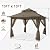 MASTERCANOPY Patio Gazebo Outdoor Pop Up Gazebo with Mesh Walls (13x13 Brown)