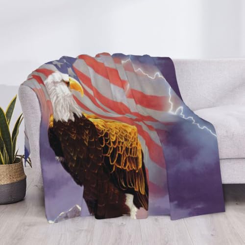 Couverture flanelle aigle finis les frissons plaid chaud lit et canapé