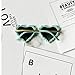 OZPYKAE Girl Heart Sunglasses,Fashion Cute Glasses UV Protection Outdoor Girl Heart Shaped Sunglasses for Toddler Party Beach (Green+Pink)