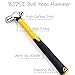 BJDSI 8 oz Ball Peen Hammer,Anti-Shaking,Anti-Rust,Shock-Proof Plastic Handle.