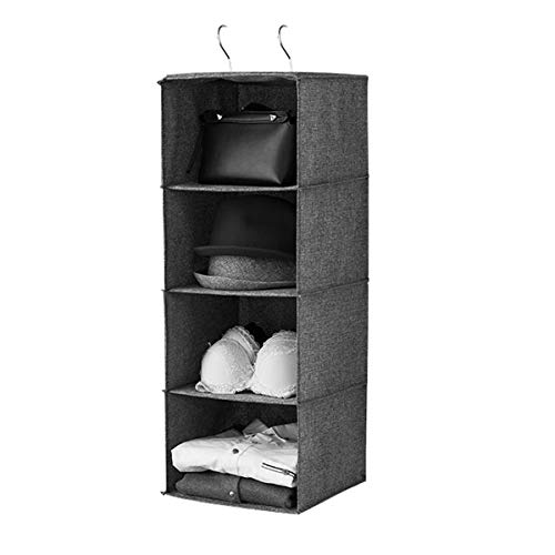 Lot 2 Étagères Souples Suspendues Compactor 6 Compartiments Pour Armoire - Blanc
