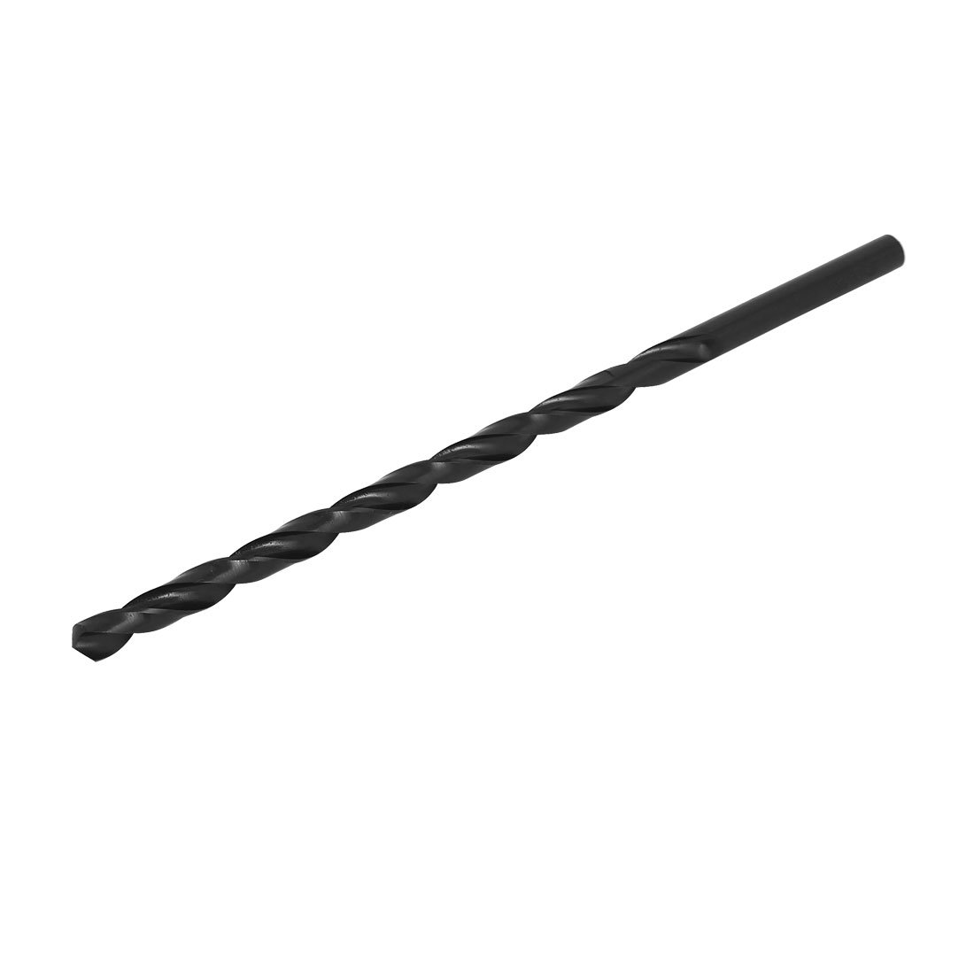 Aexit 9mmx200mm HSS Tool holder Double Flutes Straight drill hole Twist Drill Bit Drilling Tool Black Model:56as99qo173