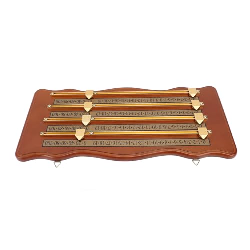 Marcador de billar de madera CHICIRIS con diseño de 4 pistas miniatura 2