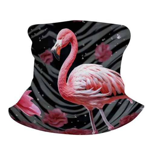 Neck Gaiter Face Mask Men Women, Pink Peach Face Mask Scart Cover for Dust Wind Sun Protection