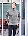 COOFANDY Men's Slim Fit Basic Tops Casual Turtleneck Long Sleeve Lightweight Knitted Pullover Sweaters Fashion Turtleneck Grey