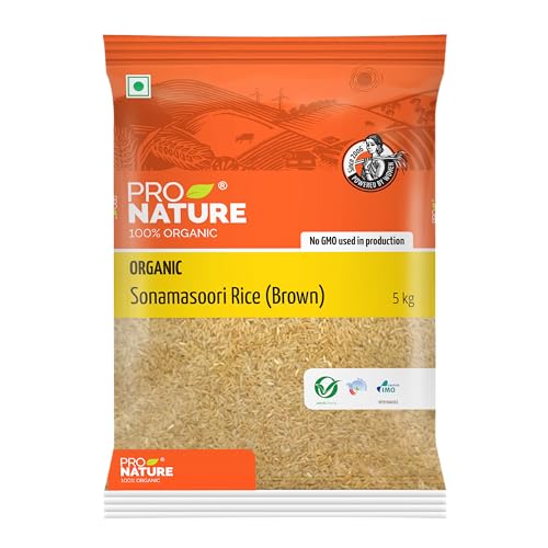 Image of Pro Nature Sonamasoori Rice - Brown, 5kg Pack