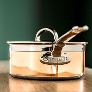 Hestancopperbondcollection100purecoppersaucepaninductioncooktopcompatible15quart Urban Country Home Decor Hestan copperbond collection 100 pure copper sauce pan induction cooktop compatible 15 quart urban country home decor