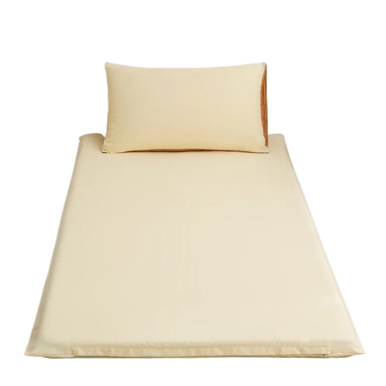 ZIHDKE 1pcs Fully Enclosed With Zipper Mattress Protector Cover Singlebed Sheet Protection Pad for Tatami(Yellow,90x200cm)