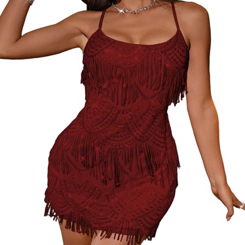 Robe à bretelles spaghetti dos nu résolvant le choix de votre tenue de cocktail