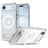 Spigen Coque pour iPhone Air, Ultra Hybrid S MagFit, [2025 Version avec Support 360°, DuraClear] - Blanc