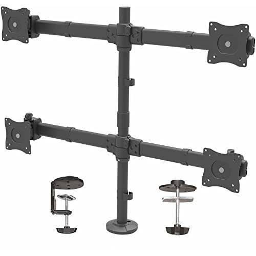 One-Day Sale: Up to 70% Off StarTech.com Desk Mount Quad Monitor Arm - Ergonomic VESA 4 Monitor Mount 2x2 up to 27" - Articulating & Height Adjustable Pole Mount - Tilt/Swivel/Rotate LCD/LED Screen - Clamp/Grommet (ARMQUAD) One-Day Sale: Up to 70% Off StarTech.com Desk Mount Quad Monitor Arm - Ergonomic VESA 4 Monitor Mount 2x2 up to 27" - Articulating & Height Adjustable Pole Mount - Tilt/Swivel/Rotate LCD/LED Screen - Clamp/Grommet (ARMQUAD)