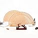 MVNOIRE Fashion Hollow Wood Fan Chinese Classical Decorative Folding Female Crafts