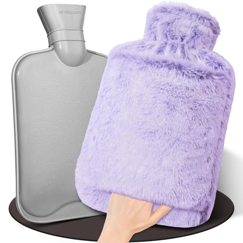 HAOCEE Borse Acqua Calda, 2L Borsa Dell'Acqua Calda Morbida Grande, Borsa Dell'Acqua Calda Con Tasca A Marsupio, Borsa Dell'Acqua Calda Per Scaldamani/Stomaco/Collo (Viola) HAOCEE Borse Acqua Calda, 2L Borsa Dell'Acqua Calda Morbida Grande, Borsa Dell'Acqua Calda Con Tasca A Marsupio, Borsa Dell'Acqua Calda Per Scaldamani/Stomaco/Collo (Viola)