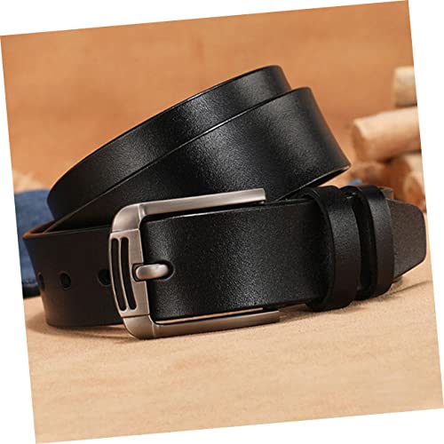 1Pc Adjustable Leather Belt for Men Casual with Square Pin Buckle for Business and Everyday Wear3