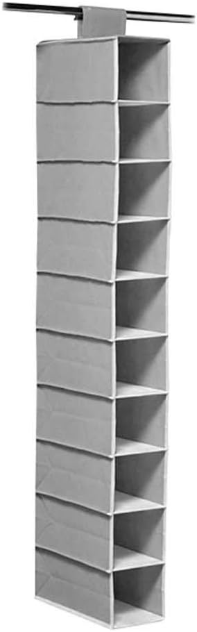 10 Layer Storage Bag Shoes Storage Hanging Bag Cloth Wardrobe Storage Bag Sundries Organizer Holder Room Shoes Storage Bag (Color : A)