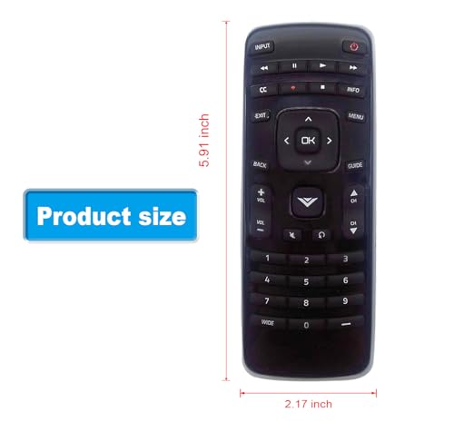 Image of New XRT010 Remote fit for VIZIO TV E320-A0 E241-A1 E290-A1 E390-A1 E320-A1 E420-A0 E470-A0 E420VSE E390VL E471VLE E240AR E320AR E420AR E500AR E291-A1 D39h-C0 E390-A1 D43-C1 E420-B1 390-B0 E320-A0