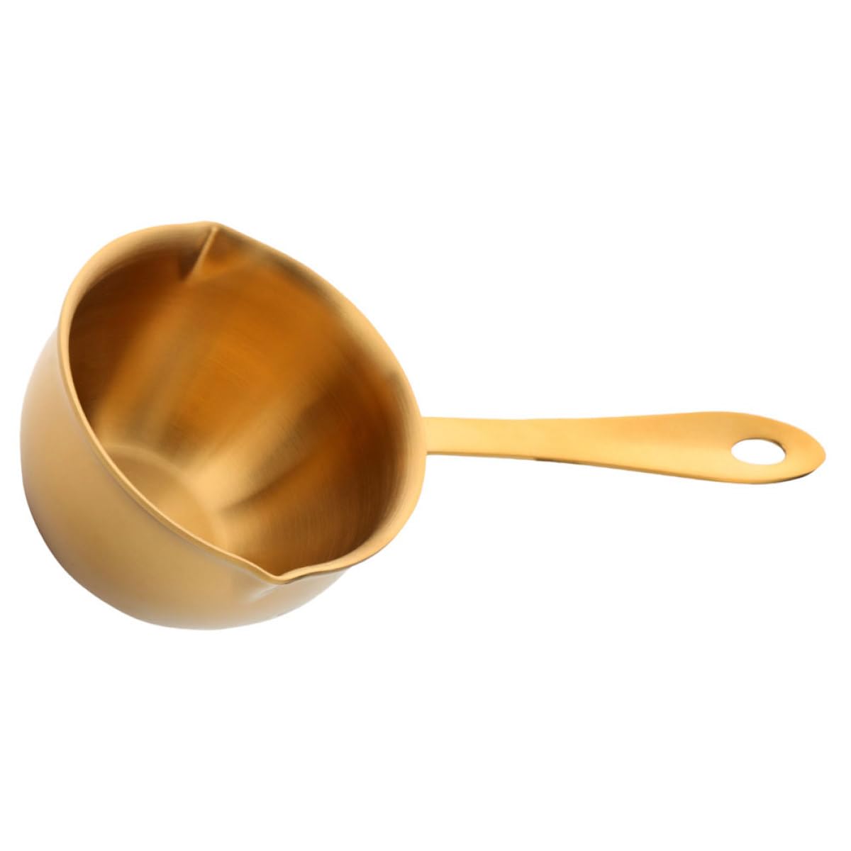 Casserole mini en inox 10 cm avec bec verseur pour plaque induction
