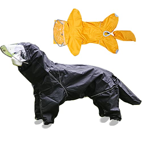 Imperméable chien avec capuche transparente pour petits et grands compagnons