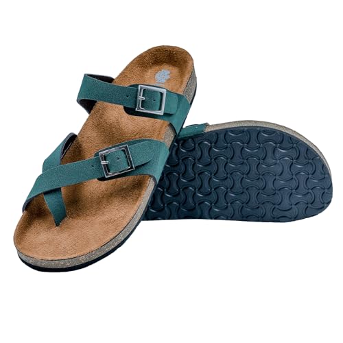 Image of LYDC LONDON Women's Sandals. Lightweight stylish and comfortable flat sandals for office wear and gatherings. Orthopaedic and flat foot friendly. Doctor trusted timeless fashion sandals for women with modern appeal