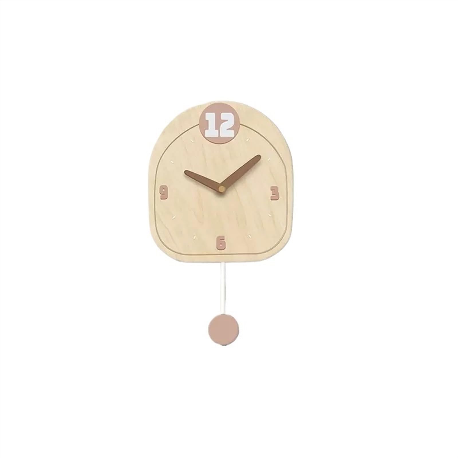 EINES No-punch Living Room Wall Clock Design Clock Personalized Mute Bedside Clock Ornament Creative Wall Clock Mute Clock(B,M)