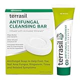 Terrasil Antifungal Cream + Antifungal Soap 2-Product Kit, Clinically-Proven Clotrimazole, Effective Treatment & Relief: Jock Itch, Athletes Foot, Fungal Yeast Infection, Ringworm (14g tube + 75g bar)